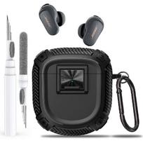 Olytop for New Bose QuietComfort Ultra Earbuds (2nd Gen 2025)/Ultra 2023/II 2022 Case Cover with Lock Clip&Cleaner kit, Rugged Shockproof Protective juoda