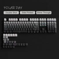 Xiaomi 2025 New 135 PBT Keycaps Side Print Keycap Set Double Shot Shine Gradient Keycaps Cherry Profile For Mechanical Keyboard Keycap žalia