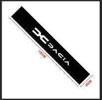 Naujo automobilio priekinio lango dekoratyvinis lipdukas Dacia Duster Logan MCV Sandero Stepway Dokker Lodgy automobiliams balta