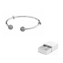 Pandora 925 Sterling Silver Bangles Women's 596438CZ 16-Brand Original Box white