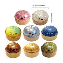 2027 Glitter Dumpling Squishy Toy With Box Dumpling Sensory Squeeze Stress Relief Candy Toy For All Ages