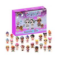Christmas Doll Advent Calendar Countdown Calendar with Surprise Toys Gifts