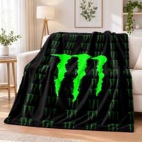 Monster Energy Flannel Throw Blanket Soft Warm Cozy For Sofa Bed Indoor Home Bedroom Use 80cmx120cm