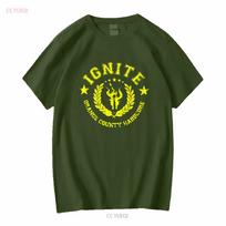 Ignite Vintage Y2K Orange County Hardcore Punk Rock Band Concert Tour T Shirt Size XL long or short sleeves vintage Washed 3XL black