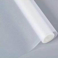 1Roll EVA Cabinet Mat Cabinet Liner Reusable Drawer Liners Non-slip Refrigerator Mat Fridge Waterproof Moisture-proof Drawer Mat (as the picture,11.81inX196.85in) gray