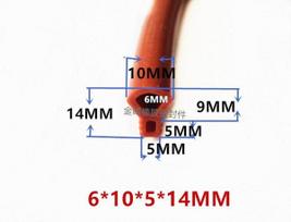 5M Silicone Strip Red Shaped Mushroom Head Sealing Strip High Temperature T-Shaped Silicone Strip for Oven Door Sealing Strip mėlyna