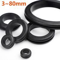 3~80 mm storio guminis sandarinimo žiedas Alyvos sandarinimo tarpiklis Apsauginis žiedas laido angai Šaibos Varžtai 45mm  (10Pcs) gray