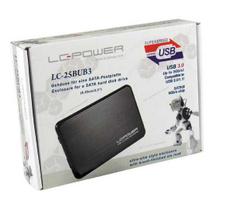 LC-POWER 2.5" SATA HDD Enclosure USB-A 3.2 Black LC-25BUB3, USB-A 3.2, up to 5Gb/s