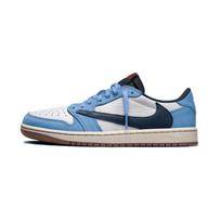 Travis Scott x Jordan Air Jordan 1 North Carolina Blue Travis Scott X AJ1 Low Collaboration Low top DZ4137-700(Team1142-) 35.5 gray