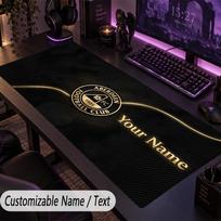 Custom Text Big Mousepad, Extended Desk Pad For Laptop Work GameAberdeen FC 30cmx60cm