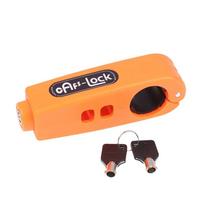Bike Anti-Theft Lock Electric Bicycle Brake Handlebar Grip Lock Portable Prevent Theft Bike Motorcycle Locks Cycling Accessories oranžinė