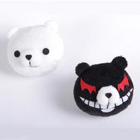 Anime Danganronpa Enoshima Junko Cosplay Perukas Rožinis Ilgas Banguotas Su Uodegos Segtuku Baltas Juodas Meškinas Smeigtukai Mergaitės Dovana One Size&Dangan Ronpa Danganr black