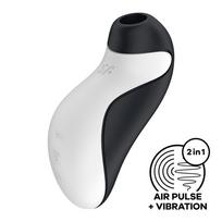 Satisfyer Orca Dual Air Pulse Device Black/White, 2 Motors, Waterproof