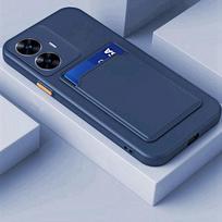 Prabangus minkštas silikoninis piniginės dėklas skirtas OPPO Reno 13 14 Pro 14F 5G Reno14 F Reno13 Kortelių laikiklio lizdas Galinis dangtelis OPPO Reno 13 Pro 5G tamsiai mėlyna spalva