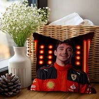 C-Charles Leclerc Lenktynininko Dygsnio Laimingo Drakono Pagalvės Užvalkalas Sofos Pagalvėlės Užvalkalas Namų Kambario Dekoracija Vaikų Dovana 12x12Inch brown