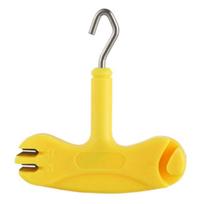 Fishing Tackle Fishing Knot Puller Tool Multifunctional Fishing Equipment Tie Knot Tool Fish Line Stripper Hook Puller 1 yellow