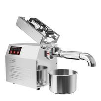 220V 600W Electric Oil Press Extractor for Peanut Canola Sesame Household Hot/Cold Oil Press Machine Automatic Oil Extractor Pressing Machine white