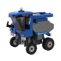 Žaislas konstruktorius BRIXIES Plus 222.751 vynuogių skynimo kombainas New Holland Braud
