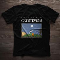 Cat Stevens - The Very Best of Cat Stevens 1989 Black    Q4541 Unisex T-Shirt XL gray
