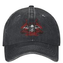 AVENGED SEVENFOLD SKULL Casual Baseball Cap Summer Trucker Hat High Quality Hiking Fishing Hip Hop Hats One Size gray