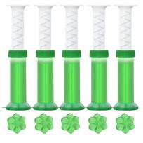 Gėlės Gelinis Tualeto Gaiviklis Tualeto Valiklis Gėlių Kvapas Oro Purškiklis Aromatinis Klozeto Tualeto Deodorantas Valymo Priemonės 3Pcs green