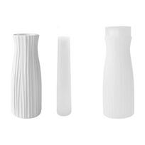 Vessel Shape Casting Form with Soft Release Body for Craft Pour Work, Display Making, and Giftable Creative Use white