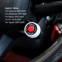 For Porsche Cayenne/Panamera 2017-2025 Macan/911/718 2016-2024 Taycan 20-25 Multicolour Steering Wheel SC Ejection Knob Button B White