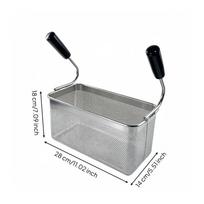 Commercial-Grade Stainless Steel Pasta Basket Heavy-Duty Deep Fryer