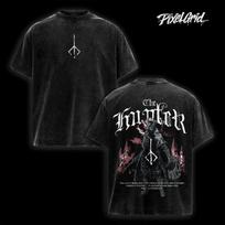 The Hunter Bloodborne Oversized Streetwear Graphic Tee, Retro Acid Wash Y2K Styl S black