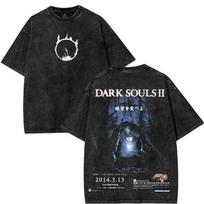 Dark Souls II T-Shirt Double Printed Unisex Lightweight Cotton T-Shirt 110 black