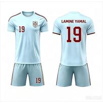 2026 Specialus Yamal 19 Futbolo Marškinėlių ir Šortų Rinkinys, Galima Įsigyti Tik Viršutinę Dalį, Ispanijos Gerbėjams 2 Dalių Komplektas Vasarai Vyrams, Moterims, Vaikams 140