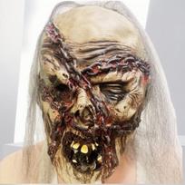 Halloween Ghost Face Latex Mask Scary Haunted House Cosplay Prop Party as shown in the picture gray