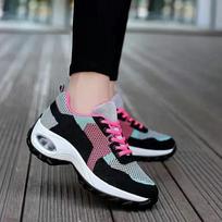 Tenis Women Sneakers Air Cushion Walking Shoes Breathable Gym Jogging Shoes for Woman Lace Up Platform Sport Shoe Tenes Feminino 41 gray