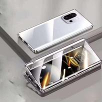Magnetinis dėklas OnePlus 13T 13 12 Ace5 Pro su Metaliniu Rėmeliu, Dvipusis Grūdintas Stiklas, Pilna Kameros Apsauga, Telefono Bamperiai OnePlus Ace 5 Pro sidabras