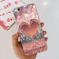 For Huawei P9 Lite Case VNS-L31 VNS-L21 L22 L23 L53 Transparent Cover Popular Flower Soft Silicone Funda For Huawei P9Lite Cases Huawei P9 Lite gray