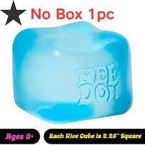 Nee Doh Nice Cube Sensory Fidget Stress Relief Focus Desk Toy white