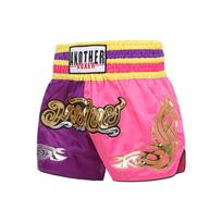 MMA Boxing Shorts Men Women Muay Thai Training Pants Combat Sports Gym Wear Quick-Dry Fighting XL pink