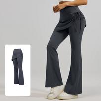 Botvotee Fake Two-Piece Plus size Wide Leg Jeans for Women Y2k Fashion Streetwear High Waisted Flare Denim Pants S black