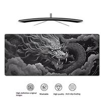 Large Japanese Dragon XXL Gamer Mouse Pad Waterproof Smooth Surface Desk Mat for Gaming Office Home Table Decor A30 black