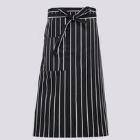 Moterų virtuvės antifouling virėjos prijuostė viešbučio restorane Striped half body gray