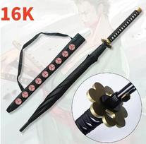 Vienišas Zoro Katana Skėtis Kardas Lietaus Juodas Skėtis Roronoa Zoro Anime Cosplay Rekvizitas Tikras Japonų Katana Šabatas Skėtis Skėtis Iron&16K