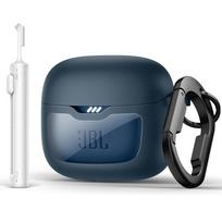 SURITCH dėklas JBL Tune Flex 2 / JBL Tune Flex Rugged smūgiams atsparus su karabinu, magnetiniu dangtelio užraktu, valymo rinkiniu, nuėmimo įrankiu mėlyna