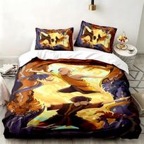 Avatar The Last Airbender 3pc set Perfect for bedroom use Comfortable bedding set includes a duvet cover and two pillowcases Ideal birthday or Christm 140cmx200cm brown