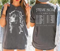 2026 Stevie Nicks Tour T-shirt Stevie Nicks 2026 Concert Charcoal Color T-Shirt M white