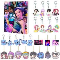 Kpop Demon Hunters Holiday Advent Calendar Keychain Collection With Acrylic Charms For Fans And Gifts Style G