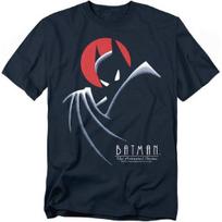 Popfunk Batman The Animated Series Logo T Shirt Black S tamsiai mėlyna