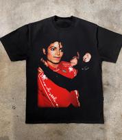 Michael Jackson Bubbles Meme T Shirt Funny Pop Graphic Tee S-5XL M black