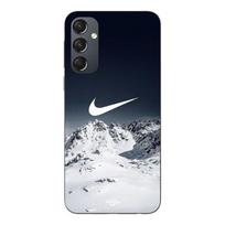 Phone case - MANIACASE - Samsung Galaxy A54 - Silicone - Soft - Nike logo mountain fly juoda