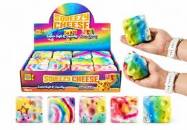 Squishy minkomas antistresinis žaislas „Spalvotas sūris“