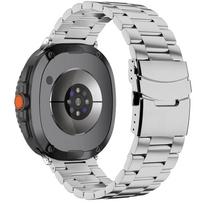 Be tarpų titano apyrankė Samsung Galaxy Watch 8/8Classic Metalinė juosta SAMSUNG GALAXY Ultra WATCH 7 47mm priedams Apyrankė Galaxy Ultra 2025 sidabras